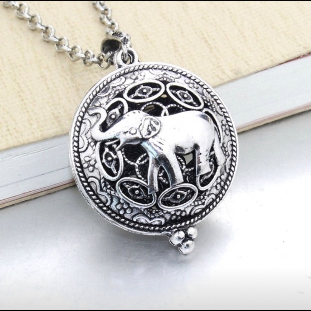 Essential oil elephant necklace diffuser